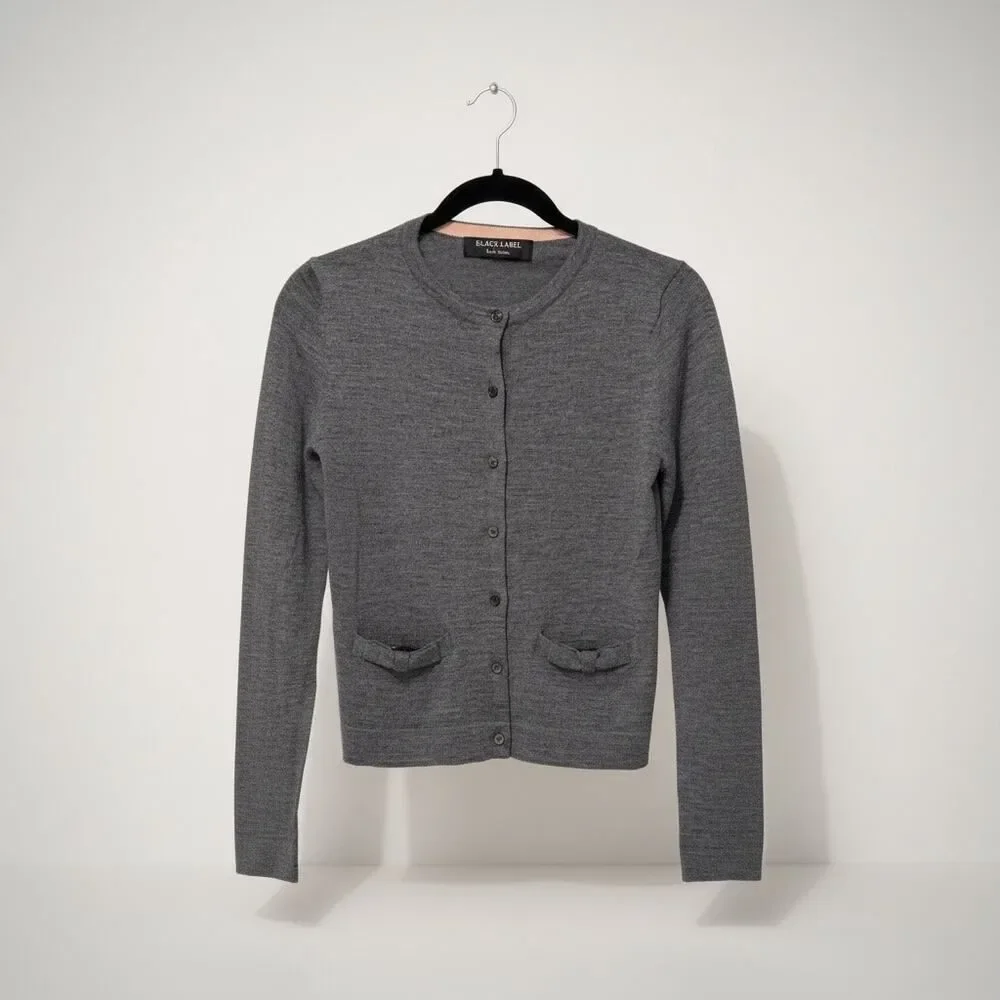 Paul Smith Black Label Gray Cardigan Sweater Medium